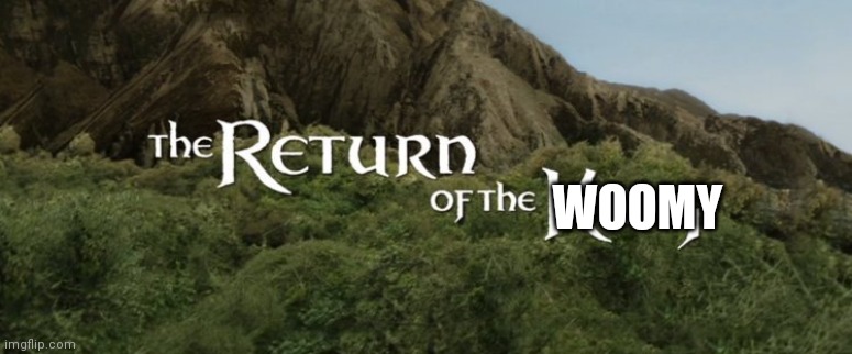 The Return of the King | WOOMY | image tagged in the return of the king | made w/ Imgflip meme maker