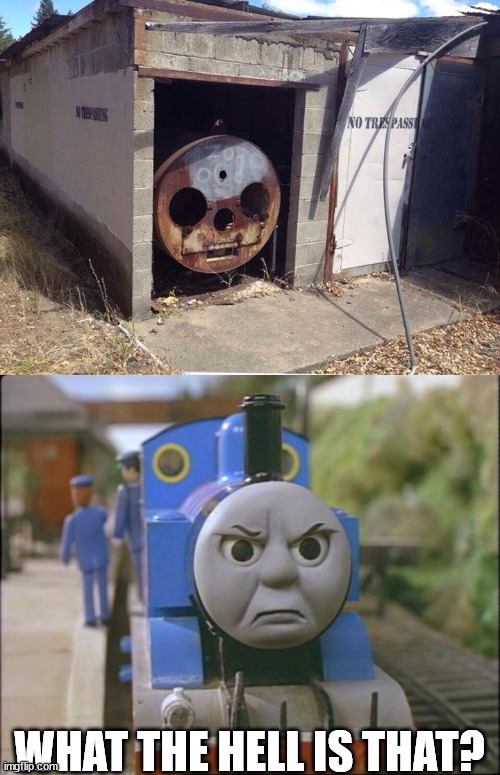 WHAT THE HELL IS THAT? | image tagged in thomas the tank engine | made w/ Imgflip meme maker
