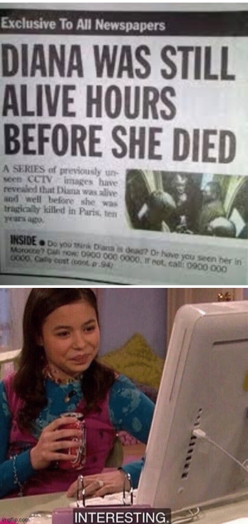 Interesting | image tagged in icarly interesting | made w/ Imgflip meme maker