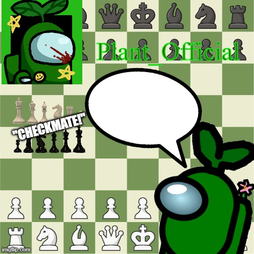 High Quality Plant_Official Chess.com Announcement Blank Meme Template