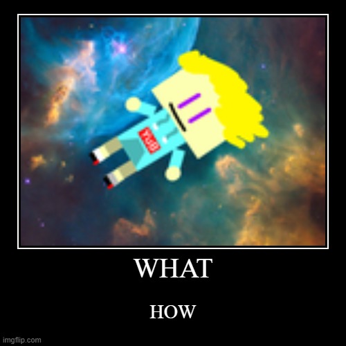 WHAT, HOW | image tagged in funny,demotivationals | made w/ Imgflip demotivational maker