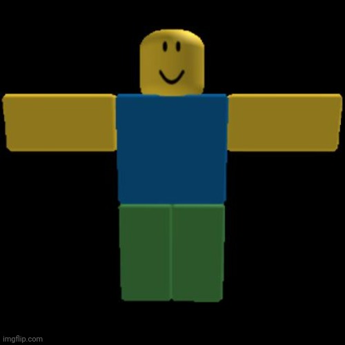 Roblox Noob T-posing | image tagged in roblox noob t-posing | made w/ Imgflip meme maker