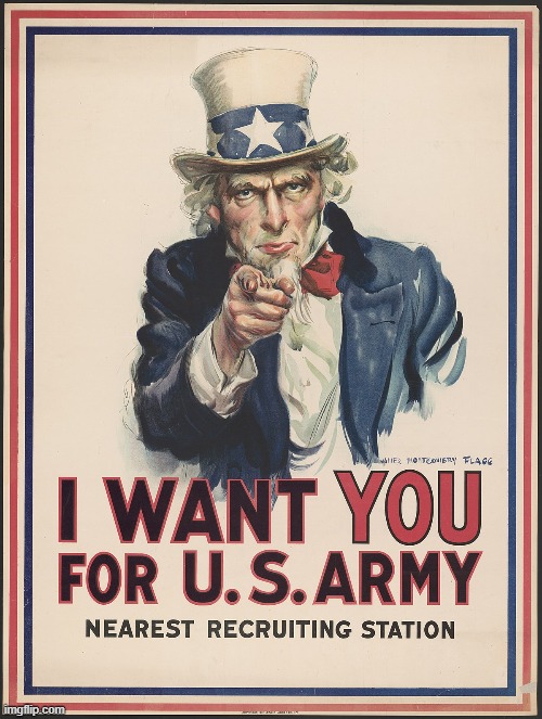 us army Recruit poster | image tagged in army | made w/ Imgflip meme maker