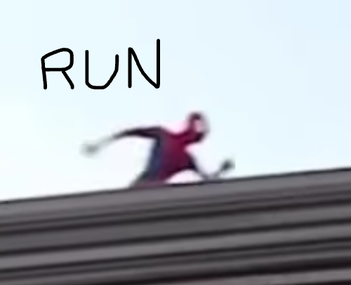 High Quality run Blank Meme Template