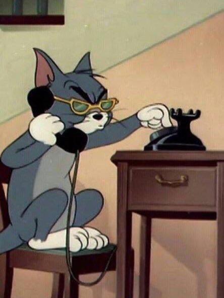 Tom cat calling FBI Blank Meme Template