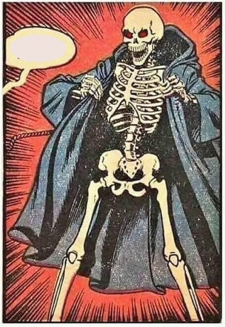 DEATH IS A FLASHER Blank Meme Template