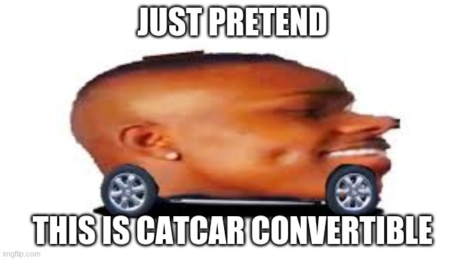 DaBaby Car | JUST PRETEND THIS IS CATCAR CONVERTIBLE | image tagged in dababy car | made w/ Imgflip meme maker