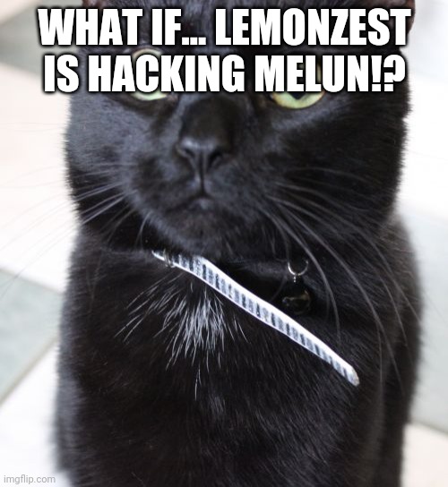 Woah | WHAT IF... LEMONZEST IS HACKING MELUN!? | image tagged in memes,woah kitty | made w/ Imgflip meme maker