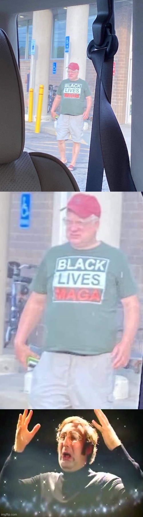 idk how to feel about this lol | image tagged in black lives maga,mind blown | made w/ Imgflip meme maker