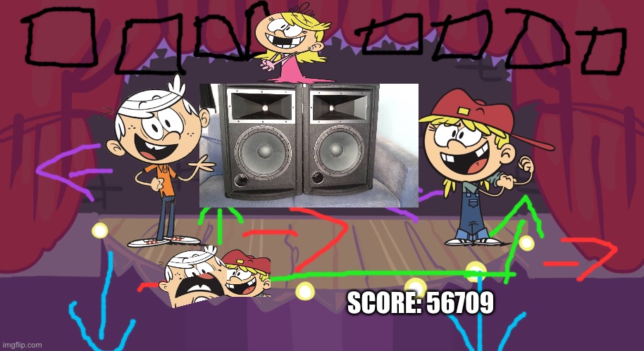 If loud house was a Friday night funkin mod | SCORE: 56709 | image tagged in fnf week 1,the loud house,friday night funkin | made w/ Imgflip meme maker