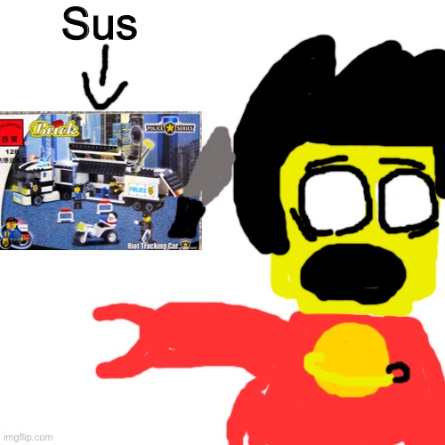 When a lego set sus | Sus | image tagged in memes,blank transparent square | made w/ Imgflip meme maker