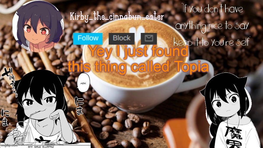 e | Yey I just found this thing called Topia | image tagged in jahy-sama temp thanks goth d | made w/ Imgflip meme maker