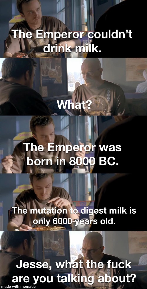 For context: https://www.reddit.com/r/Warhammer40k/comments/mu66gq/i_mean_he_isnt_wrong_especially_since_he_cant_eat/ | made w/ Imgflip meme maker