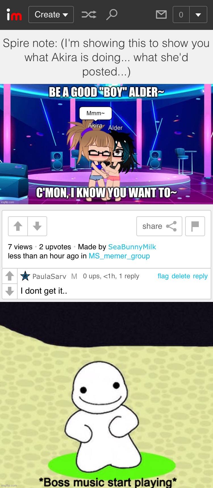 If Paula comment appears on a NSFW post, any boss music start playing | image tagged in boss music start playing | made w/ Imgflip meme maker