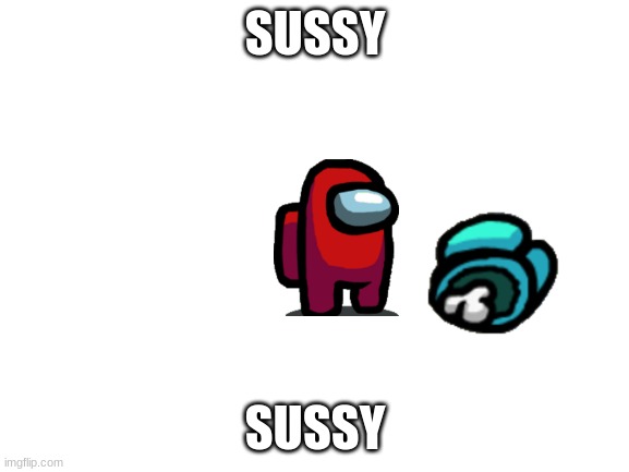 Blank White Template | SUSSY; SUSSY | image tagged in blank white template | made w/ Imgflip meme maker