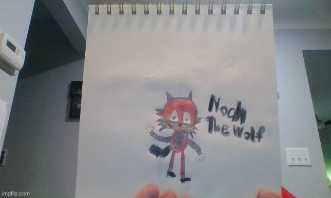 This is my Sonic OC I have many more comment if you want to see more :D. His name is Noah the wolf | made w/ Imgflip meme maker