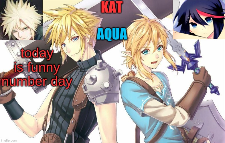 ff7xbotw announcement template | today is funny number day | image tagged in ff7xbotw announcement template | made w/ Imgflip meme maker