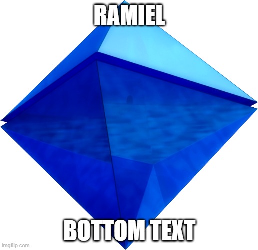 Ramiel | RAMIEL; BOTTOM TEXT | image tagged in ramiel | made w/ Imgflip meme maker