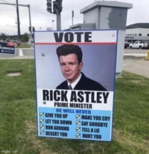 Dew it, vote rick astley | image tagged in disney killed star wars,star wars kills disney | made w/ Imgflip meme maker