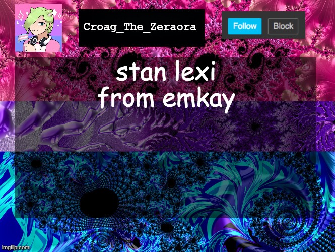 Announcement Template | stan lexi from emkay | image tagged in announcement template | made w/ Imgflip meme maker
