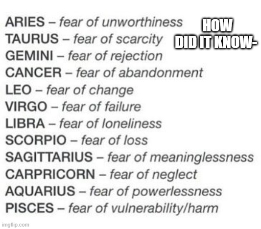 HOW DID IT KNOW- | made w/ Imgflip meme maker
