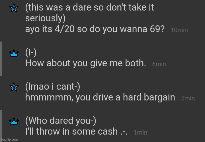 O yes. Bargaining. | made w/ Imgflip meme maker