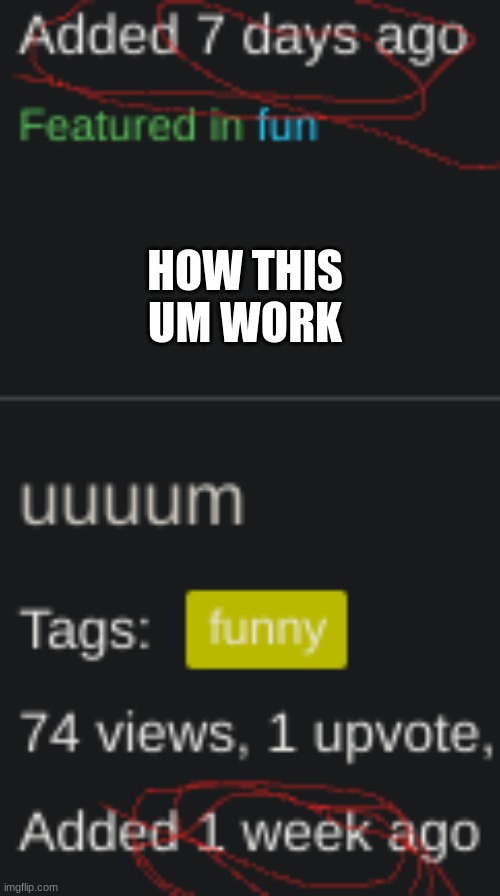 how dis work | HOW THIS UM WORK | image tagged in wut | made w/ Imgflip meme maker