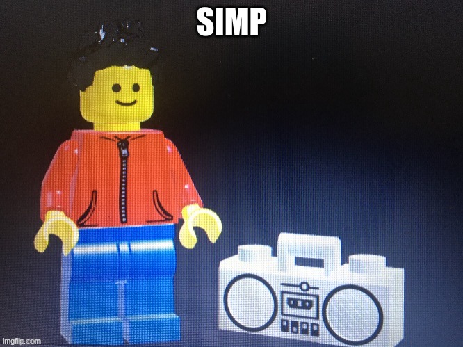 Winston with boom box | SIMP | image tagged in winston with boom box | made w/ Imgflip meme maker