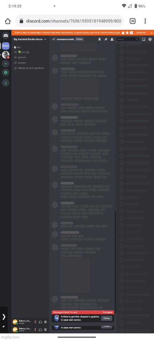 I want to chat in BVGH discord | made w/ Imgflip meme maker