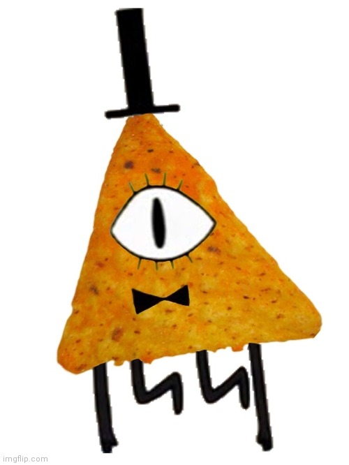 Bill cypher dorito | image tagged in bill cypher dorito | made w/ Imgflip meme maker