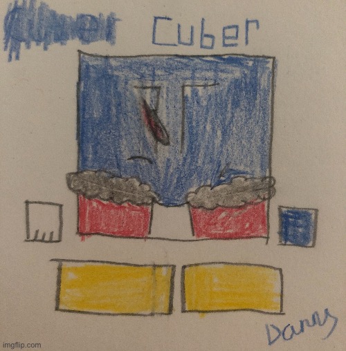 Just a simple drawing of Cuber | image tagged in cuber | made w/ Imgflip meme maker