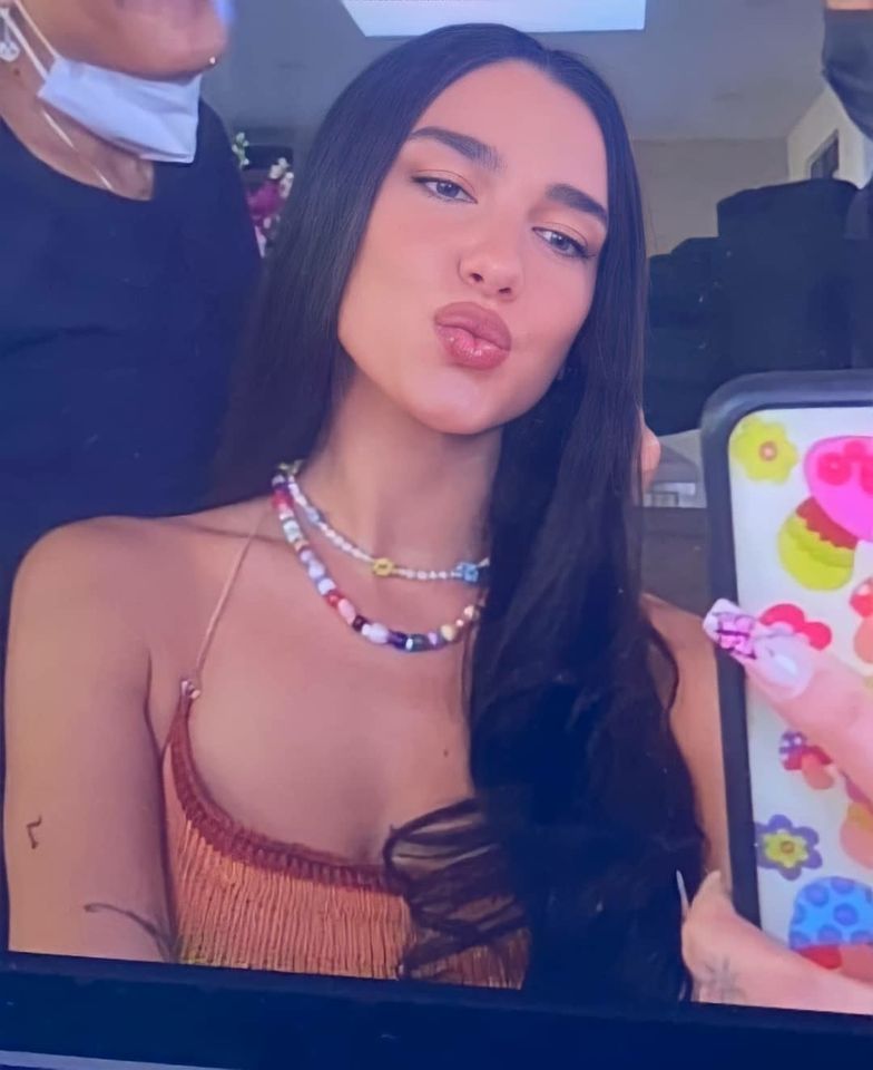 Dua Lipa selfie Blank Meme Template