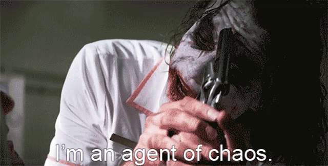 High Quality I'm an agent of chaos Blank Meme Template