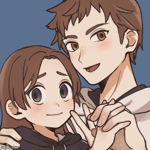 my attempt at making me and val in picrew | made w/ Imgflip meme maker