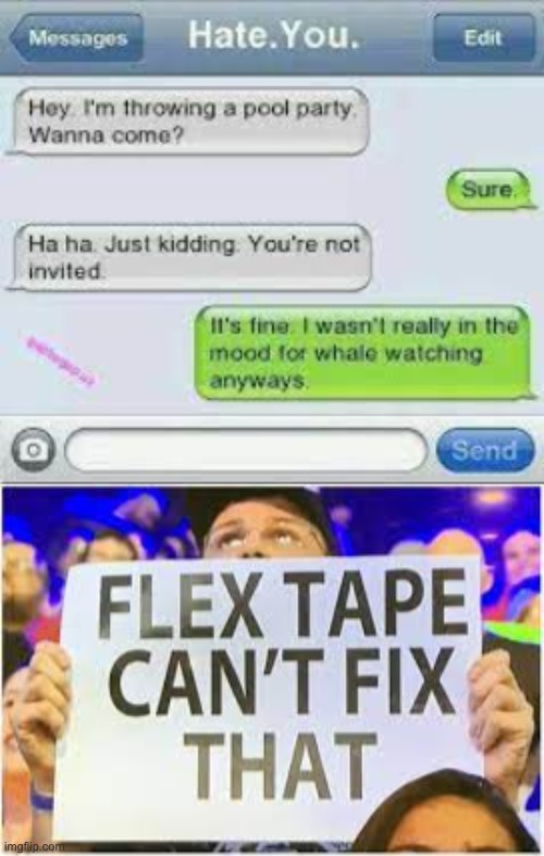 OOF | image tagged in text,flex tape,memes | made w/ Imgflip meme maker