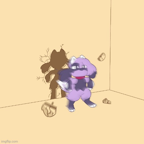 Another temp | image tagged in furry zooms through wall | made w/ Imgflip meme maker