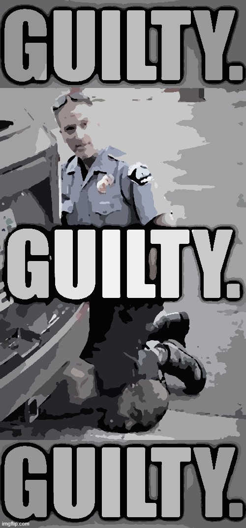 Guilty on all 3 counts. Derek Chauvin is what we said he was: A murderer. | made w/ Imgflip meme maker