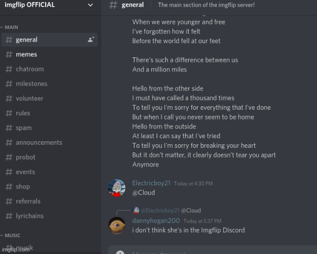 meanwhile in Imgflip Discord | made w/ Imgflip meme maker
