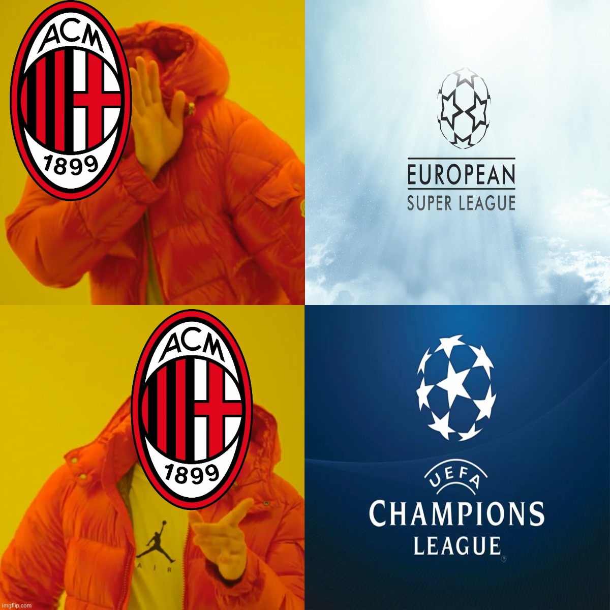 GO AC MILAN GO | image tagged in memes,ac milan,no to european super league | made w/ Imgflip meme maker