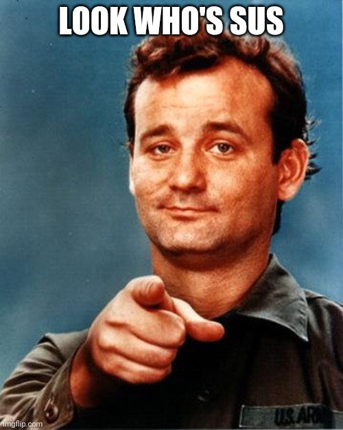 Bill Murray  | LOOK WHO'S SUS | image tagged in bill murray | made w/ Imgflip meme maker