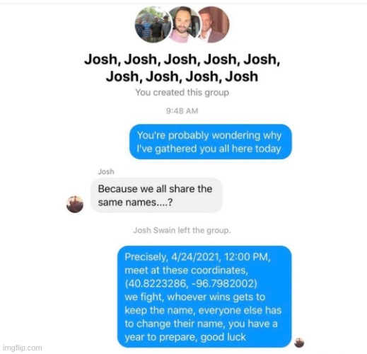 ITS A THING XD https://joshvsjoshvsjosh.com/ | made w/ Imgflip meme maker