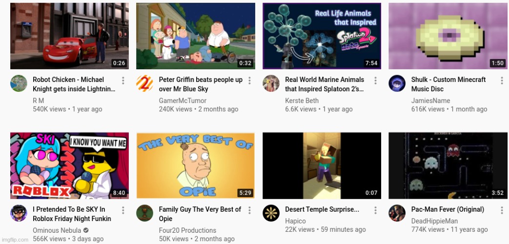 another YT recommendations | made w/ Imgflip meme maker