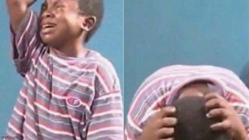 African Kid Crying | image tagged in african kid crying | made w/ Imgflip meme maker