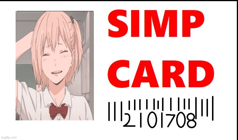 Yachi Simp Id | image tagged in yachi simp id | made w/ Imgflip meme maker