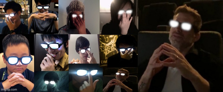 Multiple Glowing Glasses | image tagged in free | made w/ Imgflip meme maker