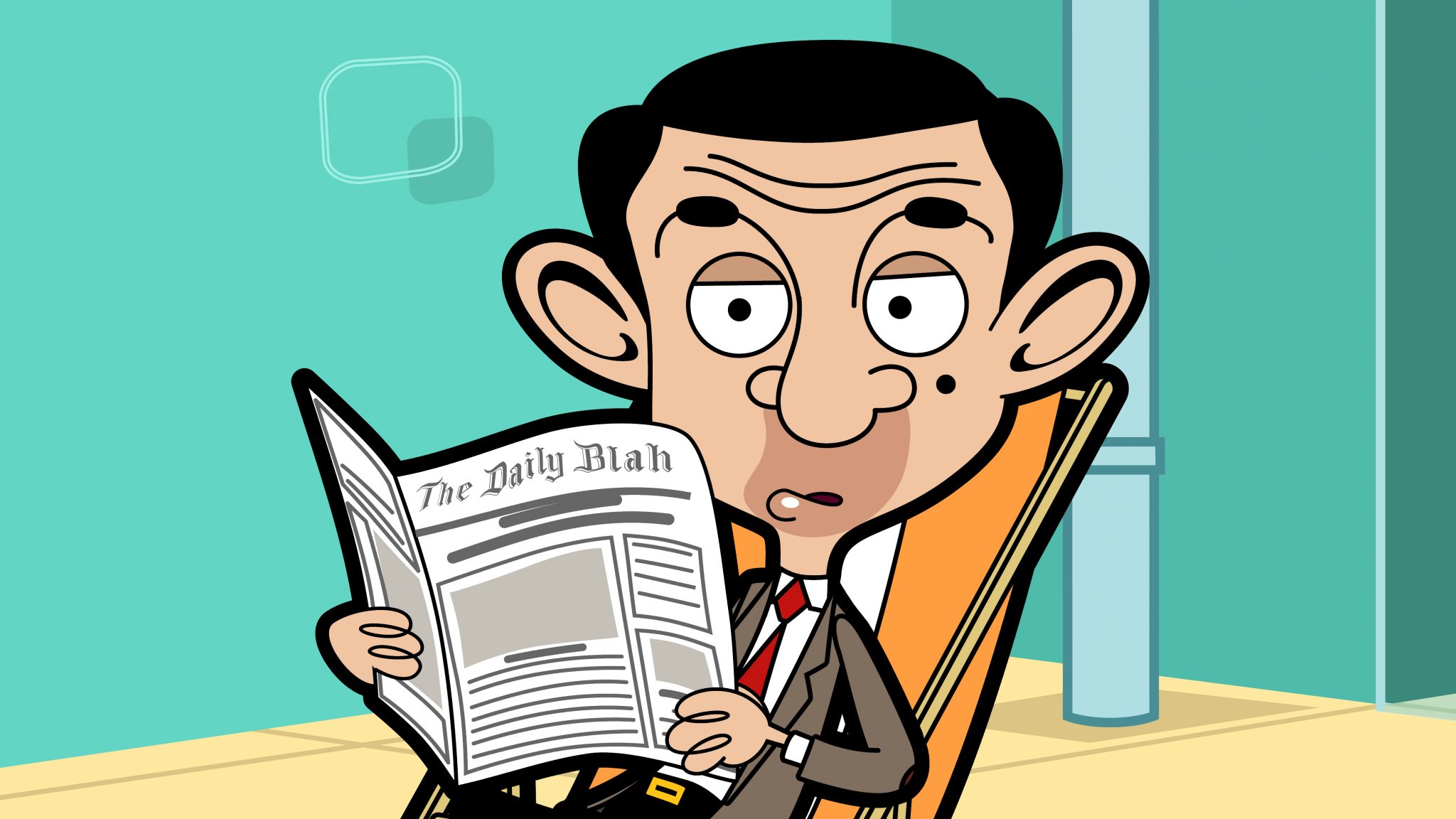 Mr Bean cartoon Blank Meme Template