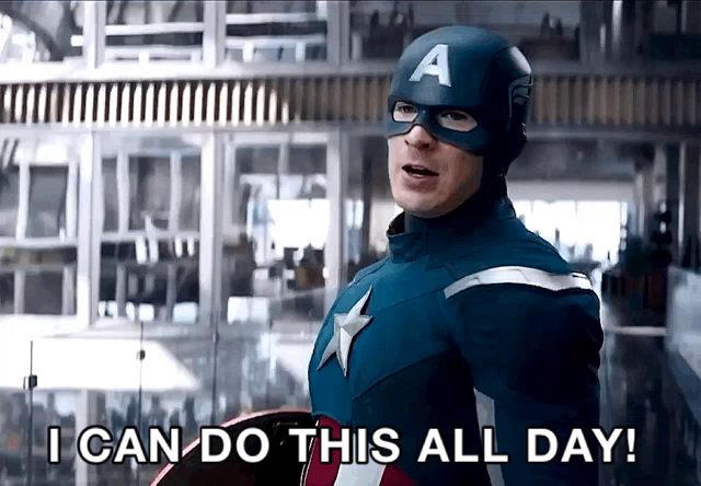 High Quality Captain America Endgame I can do this all day Blank Meme Template