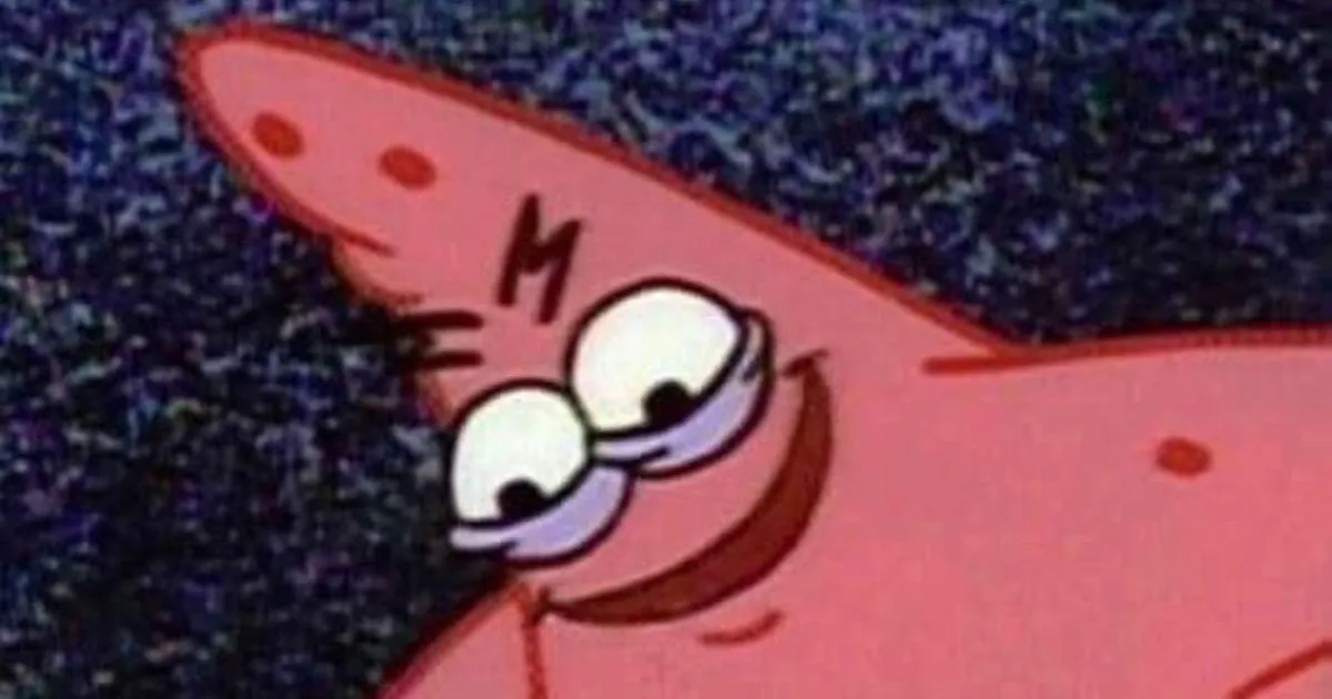 High Quality evil patrick Blank Meme Template