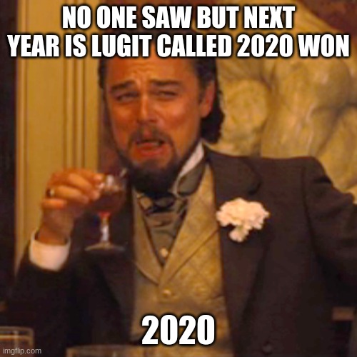 relatible? | NO ONE SAW BUT NEXT YEAR IS LUGIT CALLED 2020 WON; 2020 | image tagged in memes,laughing leo | made w/ Imgflip meme maker