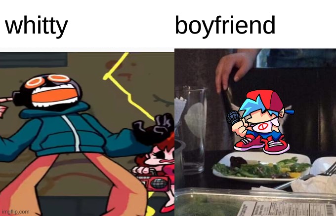 Welp your dead | whitty; boyfriend | image tagged in mad whitty,fnf,meme | made w/ Imgflip meme maker